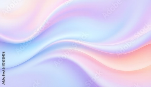 Abstract soft wave background in pastel gradient tones