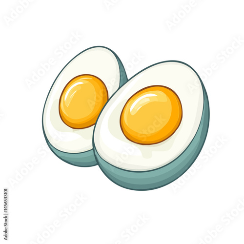  A Simple flat 2D icon deviled eggs collection isolated on a transparent background, vector, flat design, animation design, simple flat 2D icon, minimalist design, clipart, illustration
