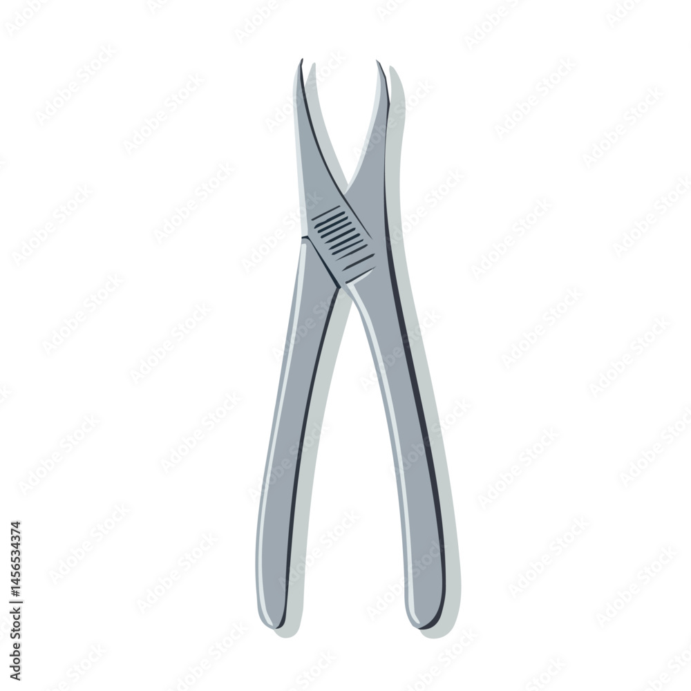 A Simple flat 2D icon of a forceps isolated on a transparent background, vector, flat design, animation design, simple flat 2D icon, minimalist design A Simple flat 2D icon of a forceps isolated on a transparent background, vector, flat design, animation design, simple flat 2D icon, minimalist design