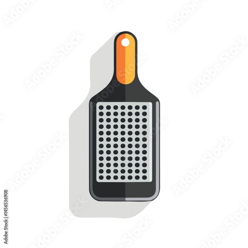 My Simple flat 2D icon of a grater isolated on a transparent background, vector, flat design, animation design, simple flat 2D icon, minimalist design