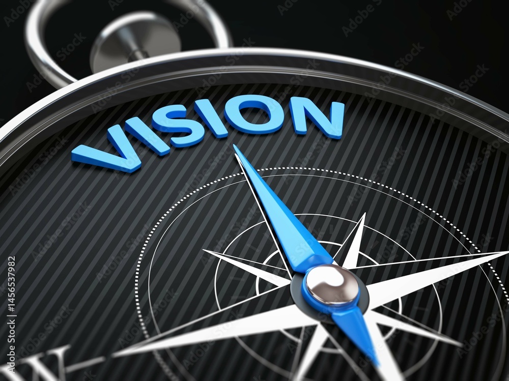 Fototapeta premium Vision Concept, Leadership Direction, Future Guidance, Vision and direction, Leadership and strategy, Future planning concept