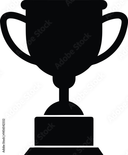 trophy achievement black silhouette 