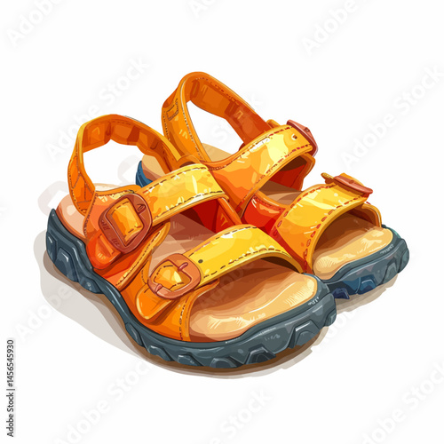 Baby sandals vector illustration 