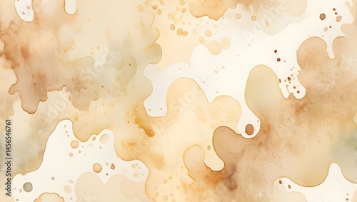 Abstract Watercolor Texture in Earthy Tones for Creative Design