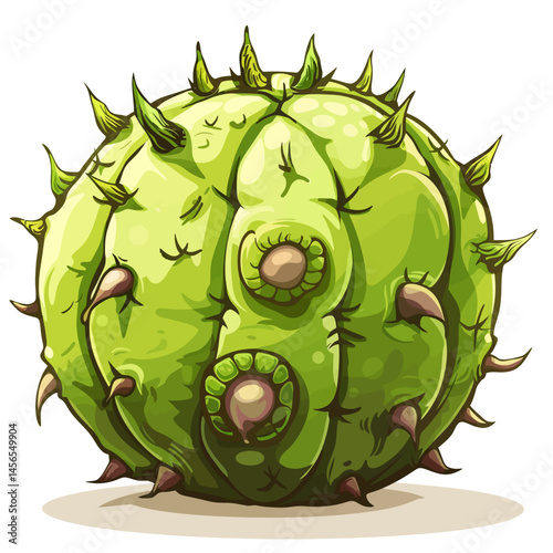 Cactus plant isolated on white 