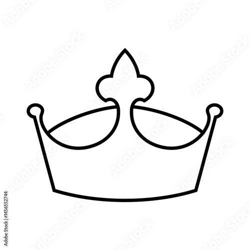Crown vector icon. King illustration sign. Queen symbol. monarchy mark.