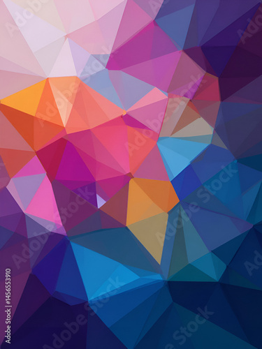 Abstract background multicolored geometric poligonal