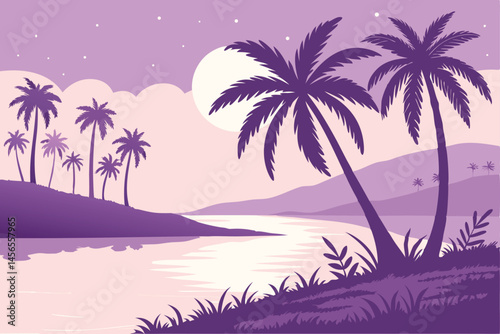 Full Moon Landscape