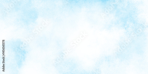 gradient light sky blue shades grunge cloudy watercolor background on white paper texture, blue watercolor abstract sky blue background, soft cloudy watercolor abstract painting background.
