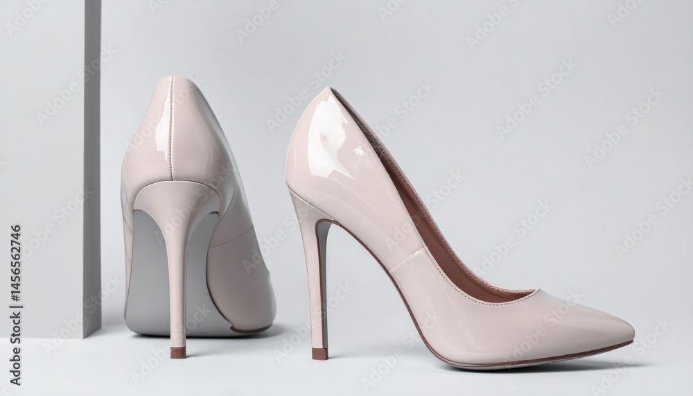 stylish high heels on a clear background stylish high heels on a clear background