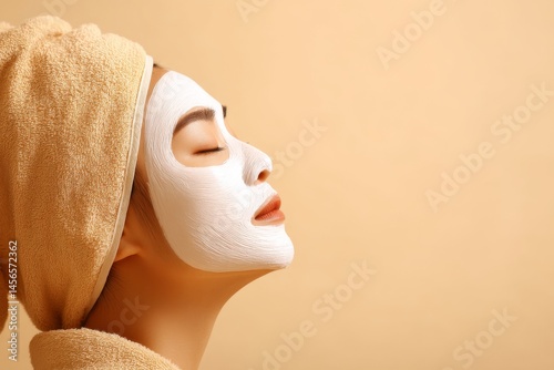 A person is applying a facial treatment, implying a self-care or beauty regimen