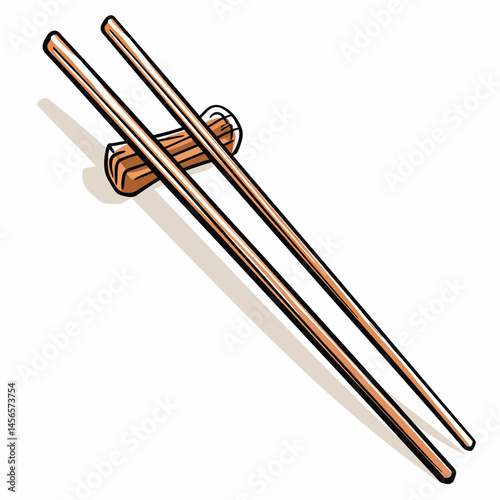 chopsticks isolated