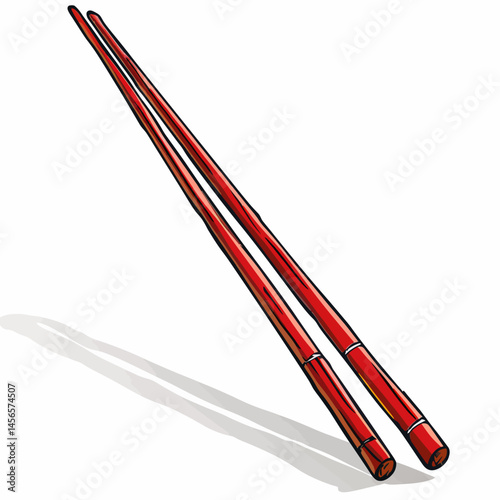Chopsticks on white 