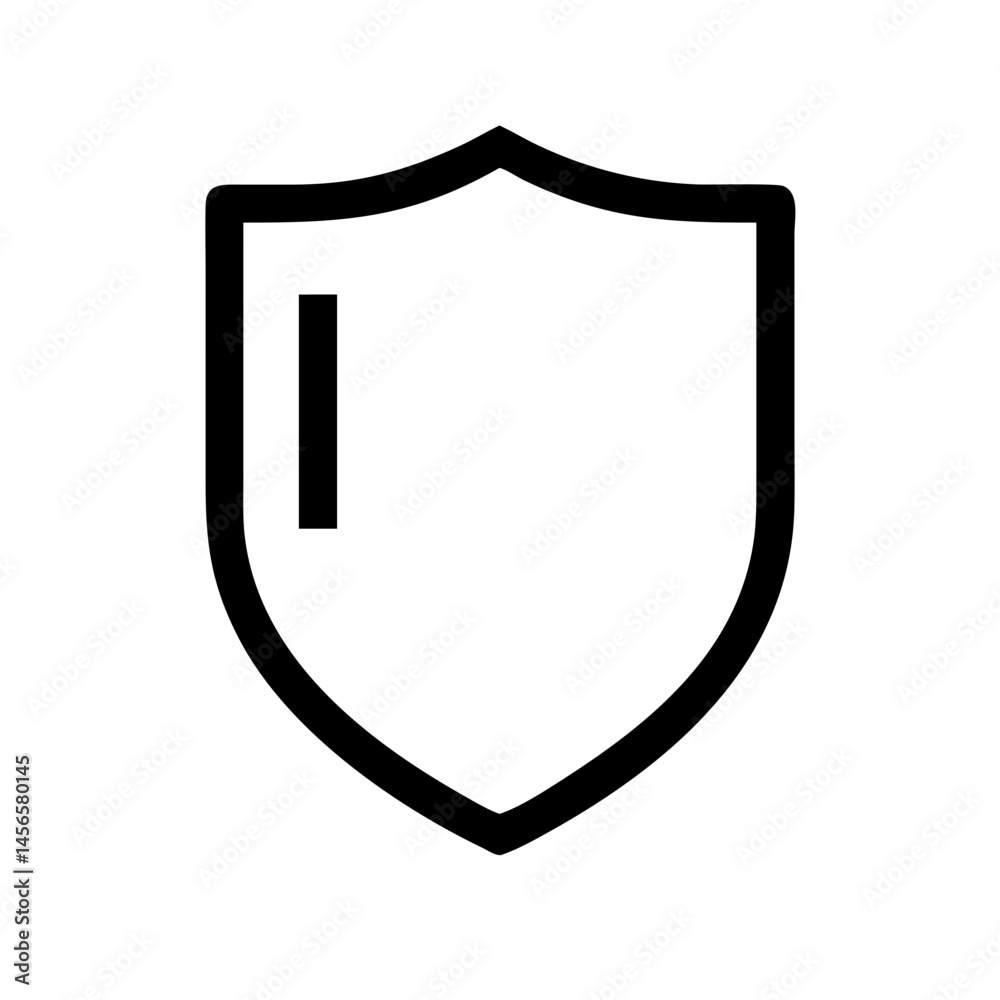 Shield icon isolated on transparent background Shield icon isolated on transparent background
