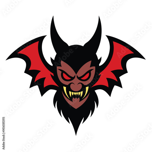 vector illustration of a devil