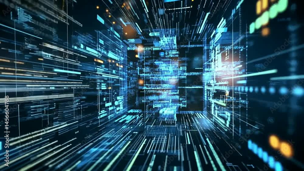 Digital data stream in a virtual tunnel