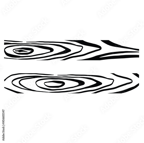 borders wood pattern log house slab black and white illustration hand made vector
