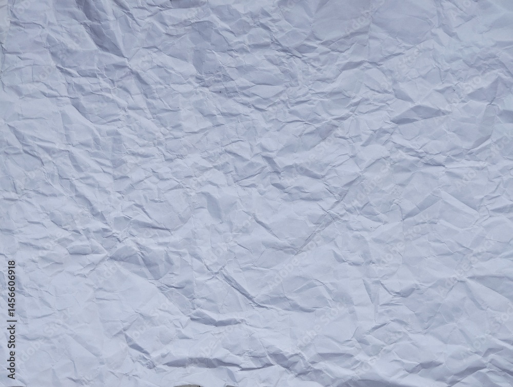 Obraz premium Abstrack crumpled white paper texture background, Copy space 