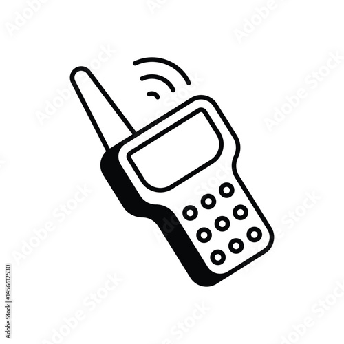 Radio Communication vector icons stock illustration