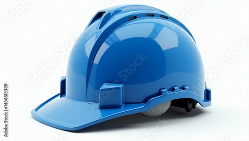 blue helmet isolated on white