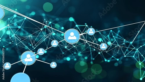 Abstract network of interconnected users (1)
