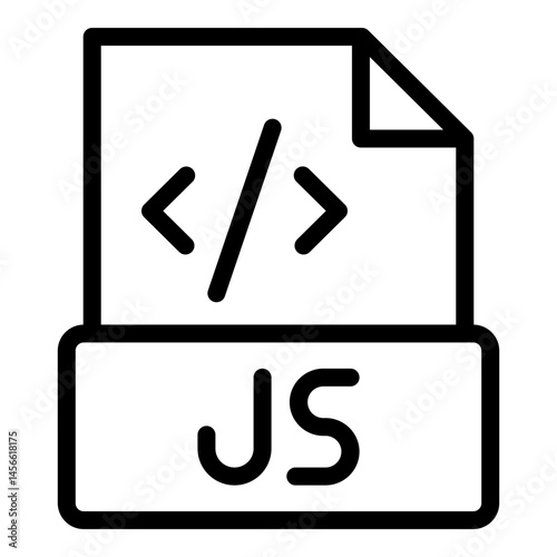 Javascript Vector Line Icon Design