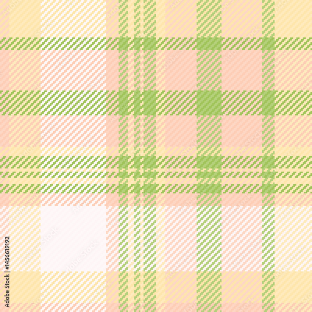 Delicate pastel plaid pattern. A seamless texture in pink, green, and yellow. Use for backgrounds, textiles, or graphic designs with a soft, cozy feel. Delicate pastel plaid pattern. A seamless texture in pink, green, and yellow. Use for backgrounds, textiles, or graphic designs with a soft, cozy feel.