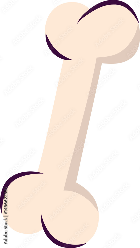 Cartoon Dog Bone Illustration Perfect for Pet Websites or Children's Books A Fun and Playful Design Cartoon Dog Bone Illustration Perfect for Pet Websites or Children's Books A Fun and Playful Design
