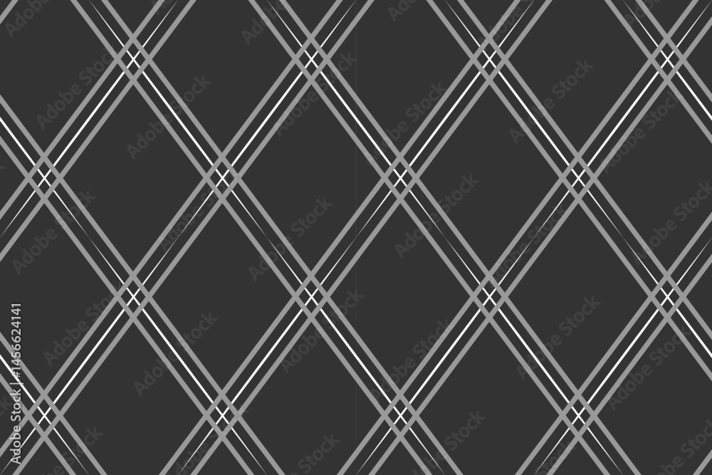 seamless black and white pattern of different geometric shapes