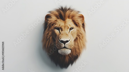 Digital illustration of a lion's head against a plain background.