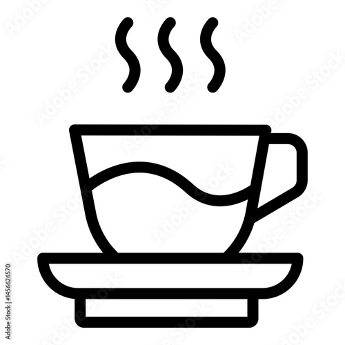 Americano Vector Line Icon Design
