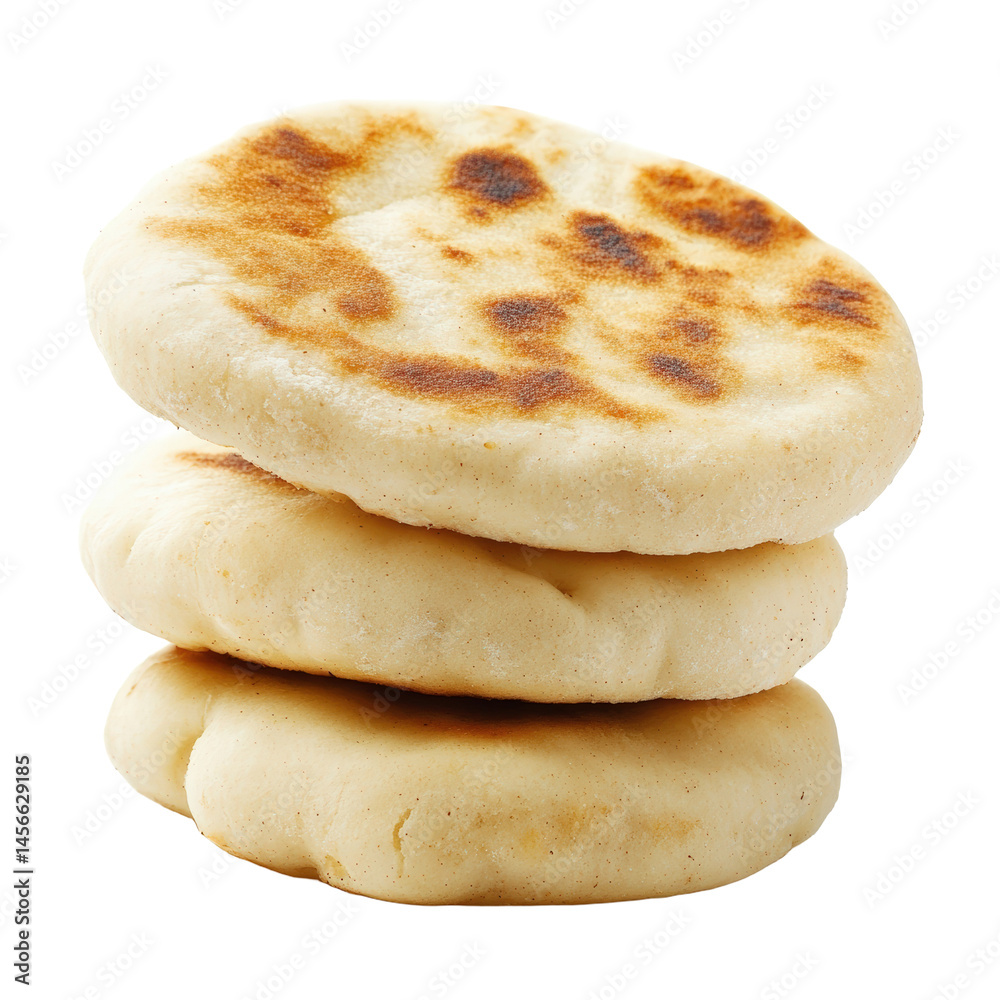 Raw Arepas Isolated on White Background for Authentic Culinary Use Raw Arepas Isolated on White Background for Authentic Culinary Use