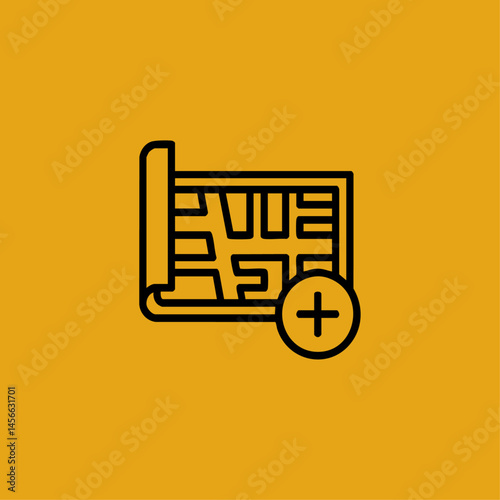 Add location logo icon flat vector design