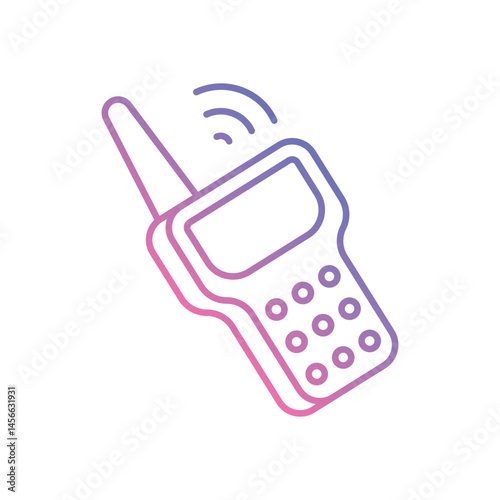 Radio Communication vector icons stock illustration