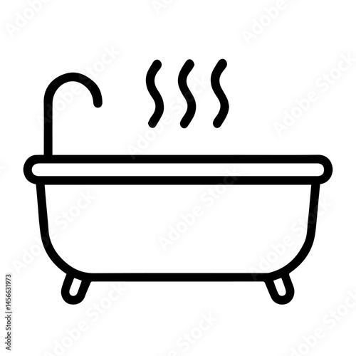 Hot tub icon on white background vector
Vector icon