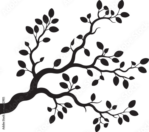 tree branch vector, branch silhouette, vector tree limb, botanical line art, decorative branch, tree art vector, branch illustration, forest branch drawing, leafless branch
