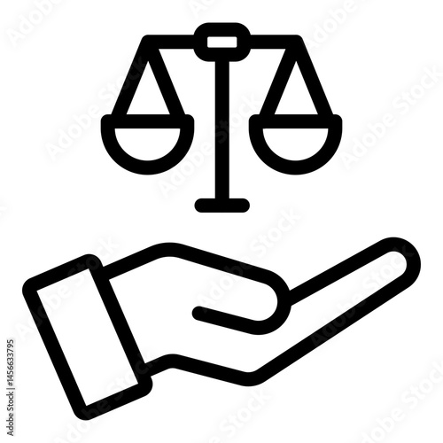 Ethics Vector Line Icon Design