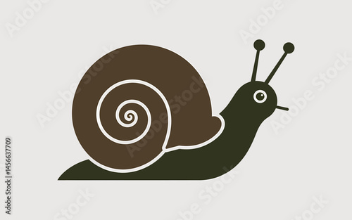 Snail vector illustration isolated on white background