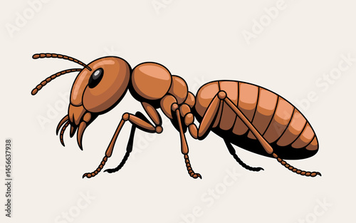 Detailed Ant Insect Illustration For Educational or Creative Purposes