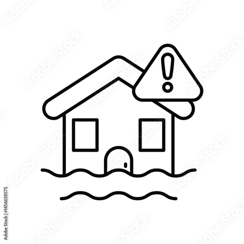 Flood Barrier vector icons stock illustration