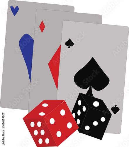 playing cards and chips
