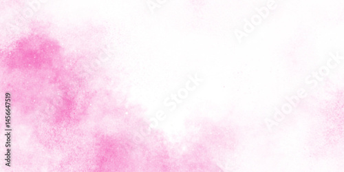 soft and cloudy watercolor Pink scraped grungy background, Pink and white grainy noised empty space gradient watercolor cloudy texture, light  watercolor , pink gradient background blurred texture.
