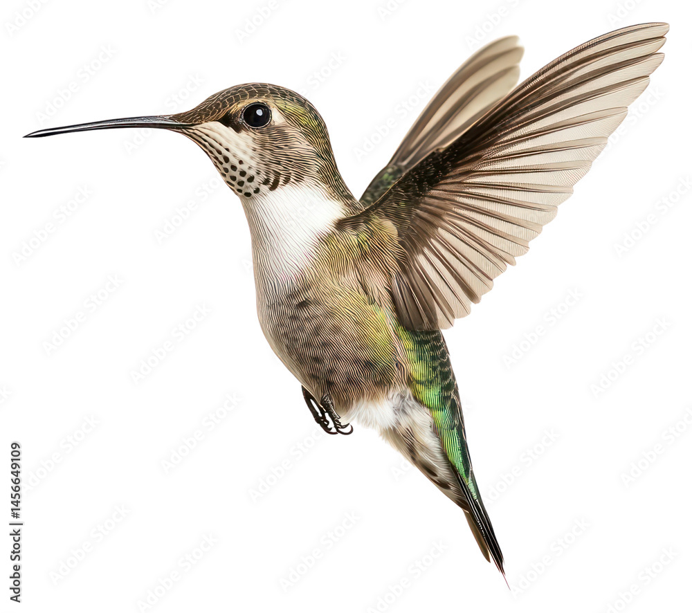 Fototapeta premium PNG A flying hummingbird photography wildlife graceful.