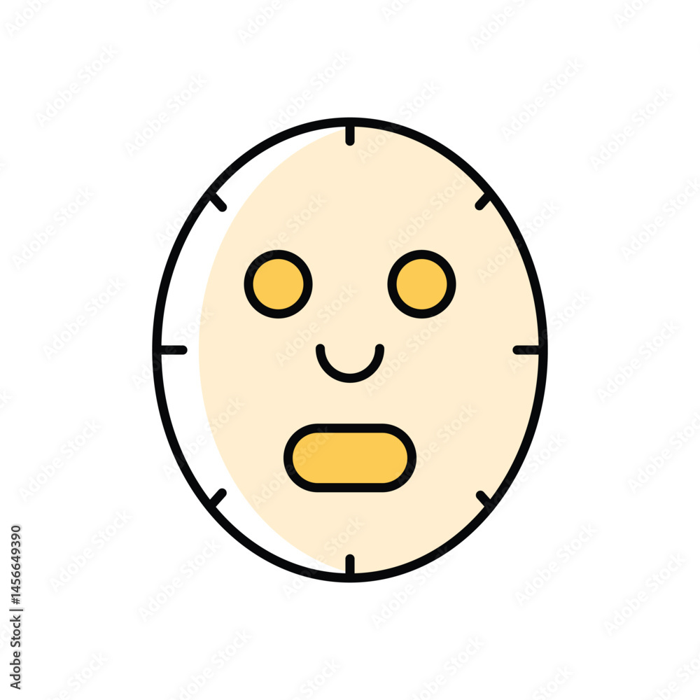 Fototapeta premium Face Mask Icon vector stock illustration