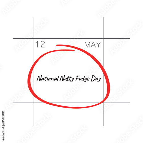 National Nutty Fudge Day, May 12 - calendar date.