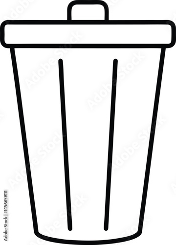 vector trash can icon