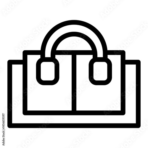 Audio Book Vector Line Icon Design