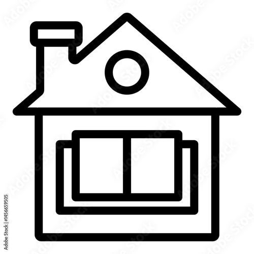 Homeschooling Vector Line Icon Design
