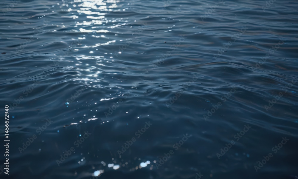 Deep blue water shimmer, gentle ripples, glassy surface, smooth, water, tranquil Deep blue water shimmer, gentle ripples, glassy surface, smooth, water, tranquil