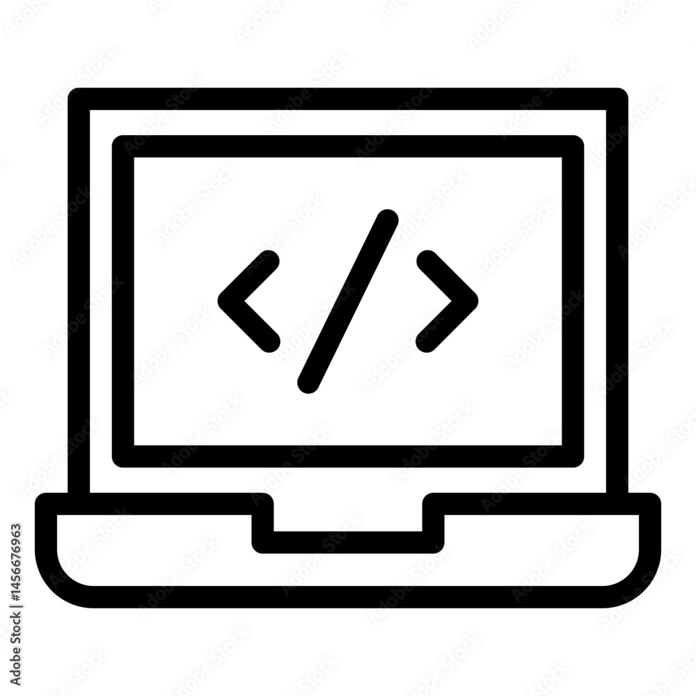 Programming Vector Line Icon Design Programming Vector Line Icon Design